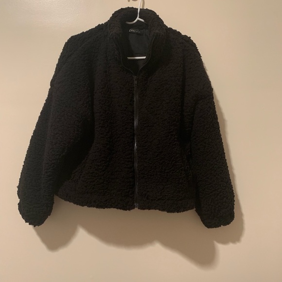 LAST 1️⃣ ☃️BLACK TEDDY BOMBER JACKET☃️ - Picture 5 of 5